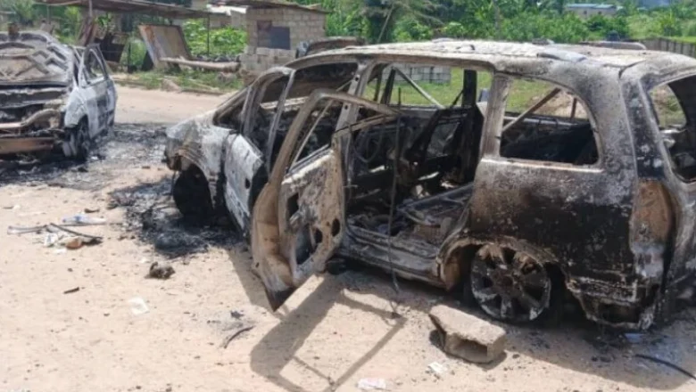 Ph/Dr : Les séquelles des violences ayant entraîné l’exfiltration du ministre Pierre Dimba restent visibles dans le village de Bôdô.