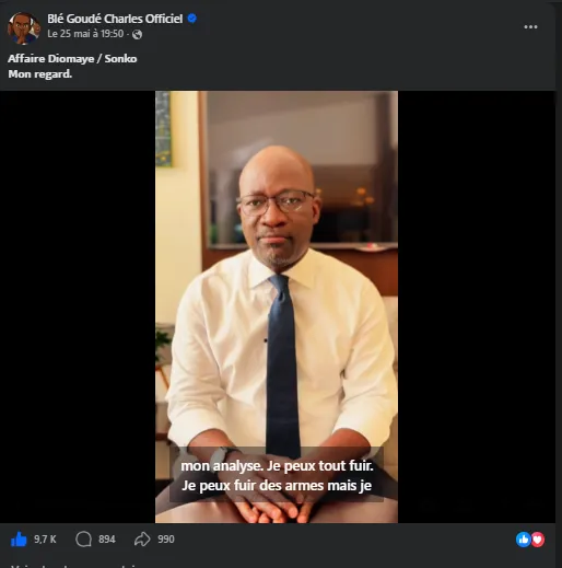 Screenshot / Charles Blé Goudé