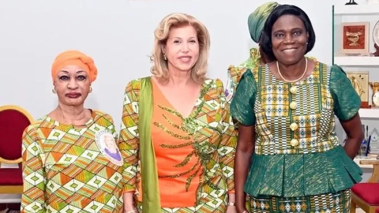 Henriette Bédié, Dominique Ouattara, Simone Ehivet Gbagbo : DR