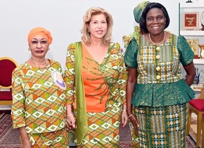 Henriette Bédié, Dominique Ouattara, Simone Ehivet Gbagbo : DR