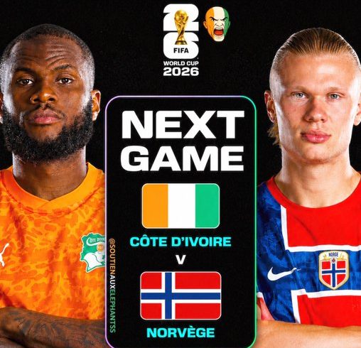 Mondial 2026 : Côte d’Ivoire – Norvège, les Éléphants défient Haaland pour une place en huitièmes