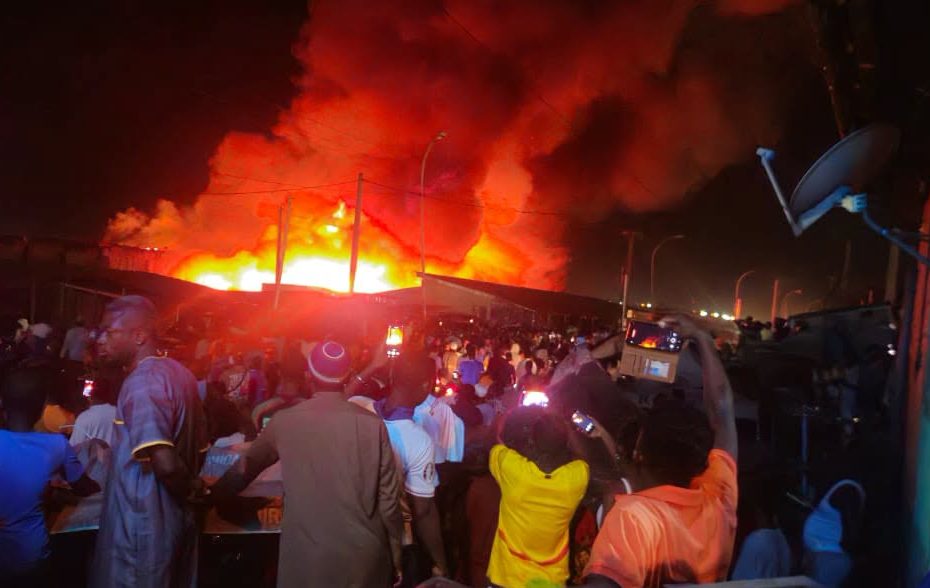 Bondoukou : un incendie ravage le grand marché, plusieurs commerçants touchés par de lourdes pertes