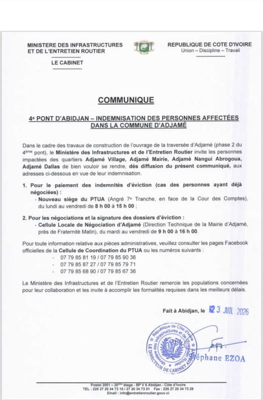 Ministère des Infrastructures et de l'Entretien routier
