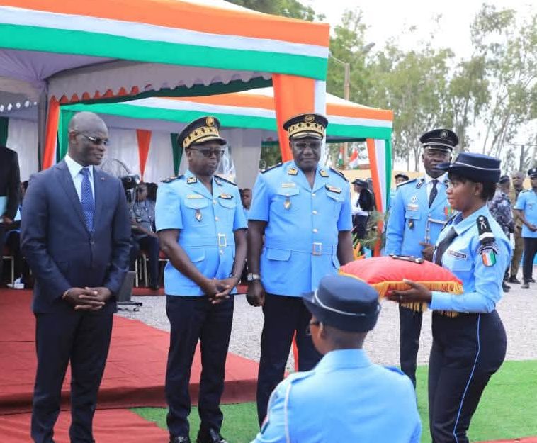 Police nationale : 2 015 nouveaux sous-officiers sortent de l’École Amadou Gon Coulibaly de Korhogo