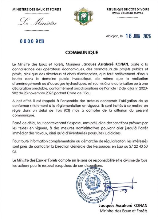 Ministère des Eaux et Forêts