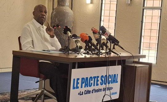 Côte d’Ivoire : Laurent Gbagbo défend son “Pacte social” et met la restructuration du PPA-CI en priorité
