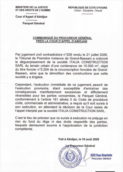 Ministère de la justice