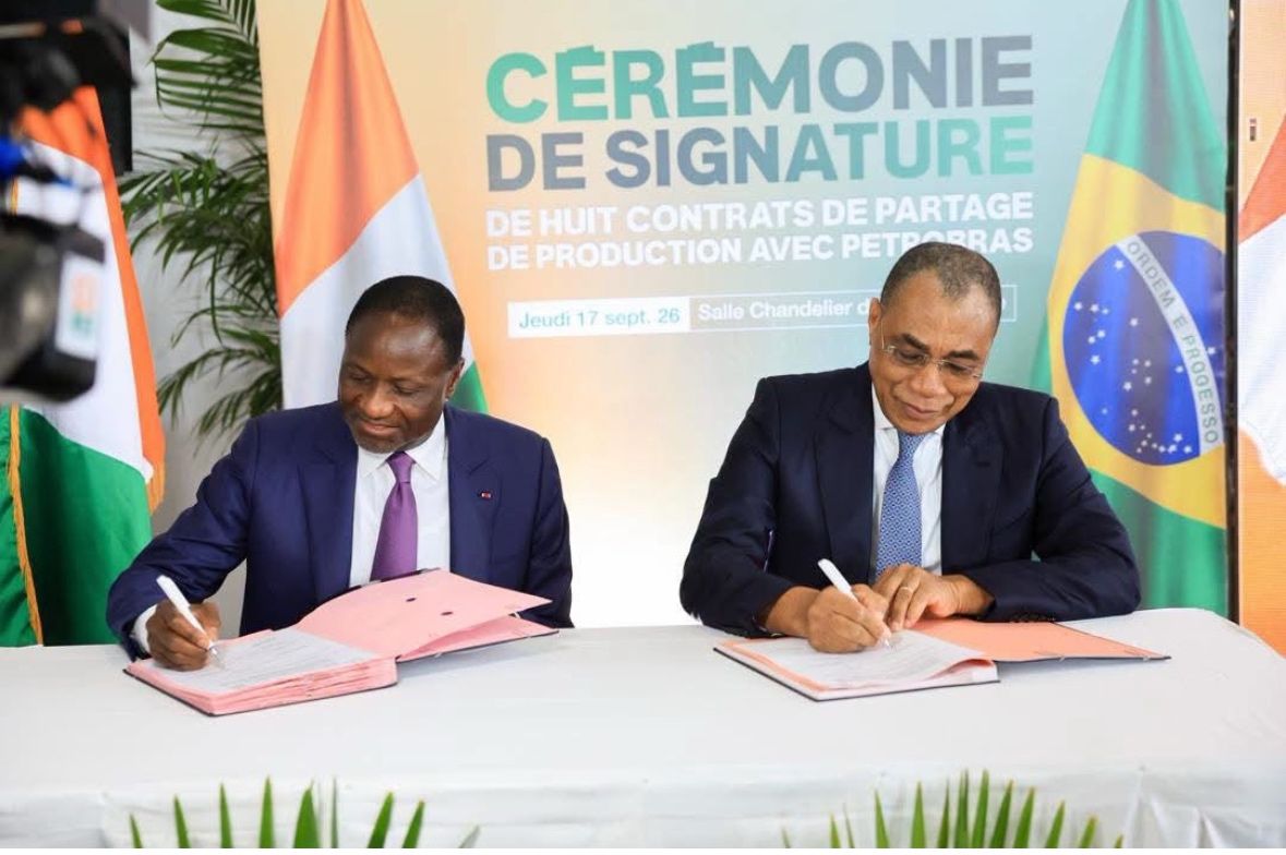 Pétrole : PETROCI et PETROBRAS signent 8 contrats de partage de production en Côte d’Ivoire