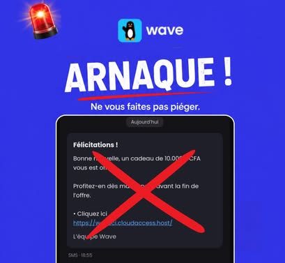 Faux cadeau Wave : un réseau démantelé après 503 plaintes et plus de 231 millions de FCFA de préjudice