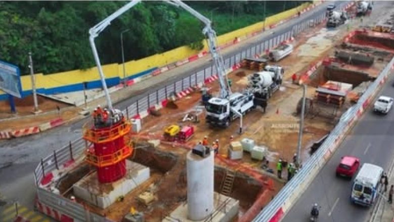 Chantier de l’échangeur à Cocody (DR)