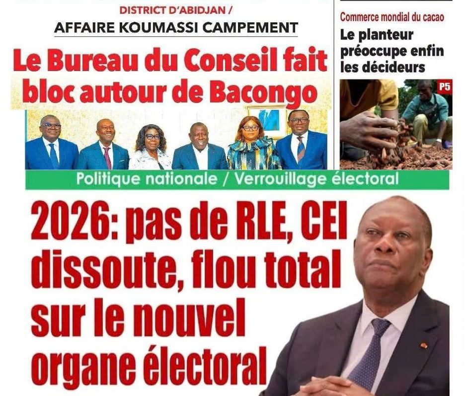 Revue de presse du 23 septembre : dossier Koumassi-Campement, échéances électorales et grève des producteurs de cacao à la Unes des journaux