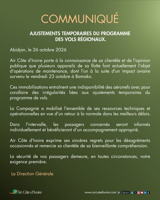 Air Côte d'Ivoire Officiel